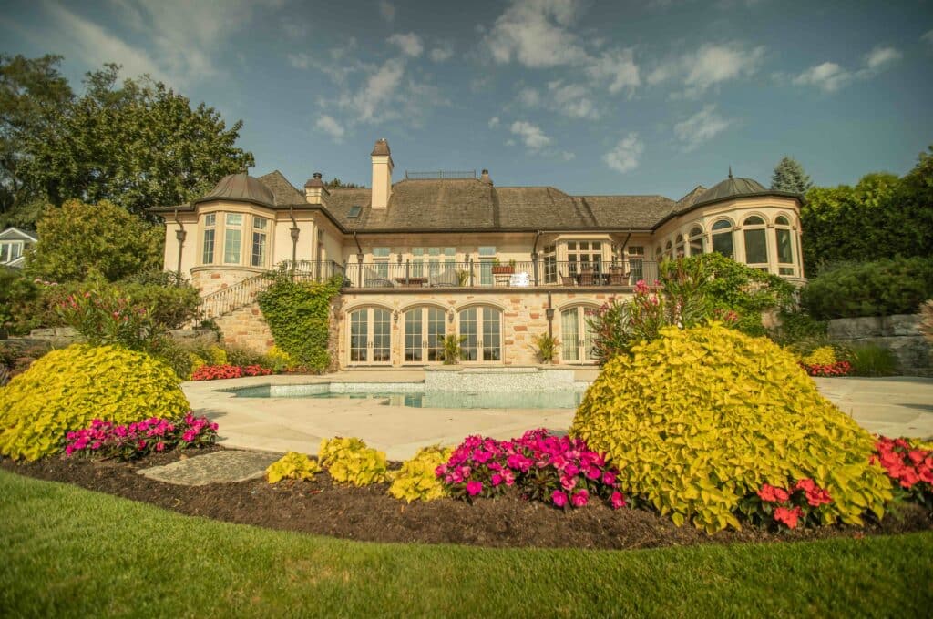 Lanscaping In Burlington, Flower Beds